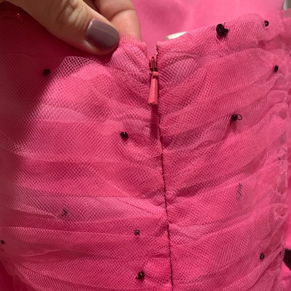 Hannah S Strapless Pink & Black Ball Gown - Picture 4 of 7